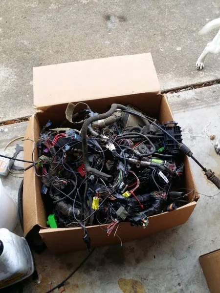 My factory wiring harness, removed.