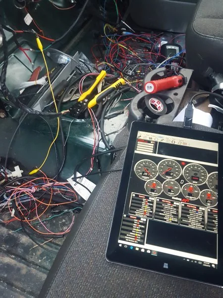 Underdash wiring.
