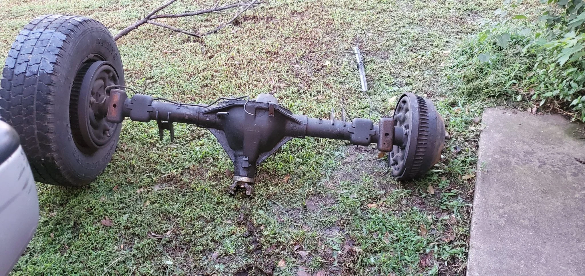 Old rear end out.