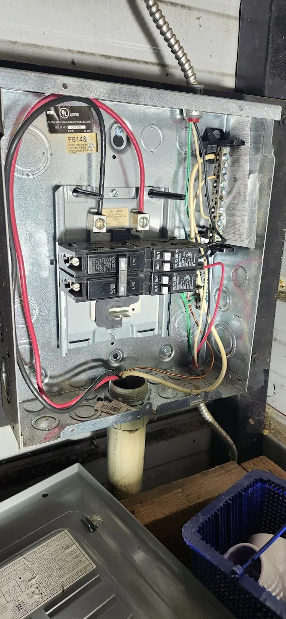 Existing undersized garage feeder wiring