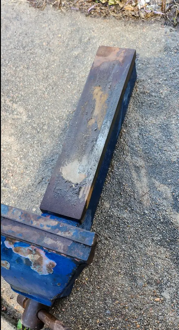 Photo showing full-length hardened steel top