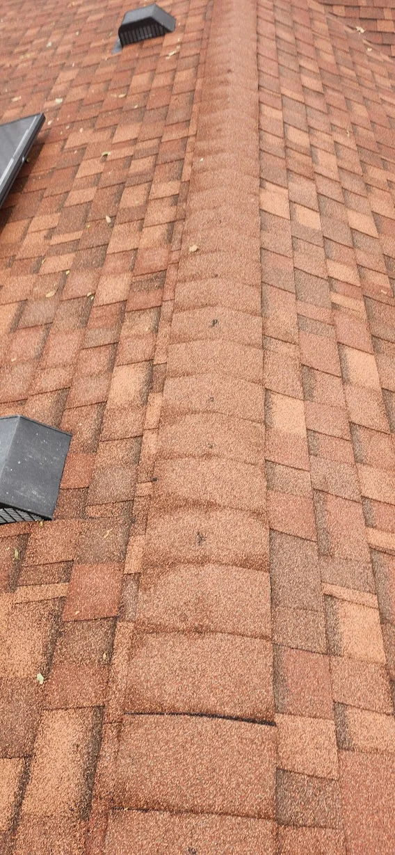 Roof damage from the hail